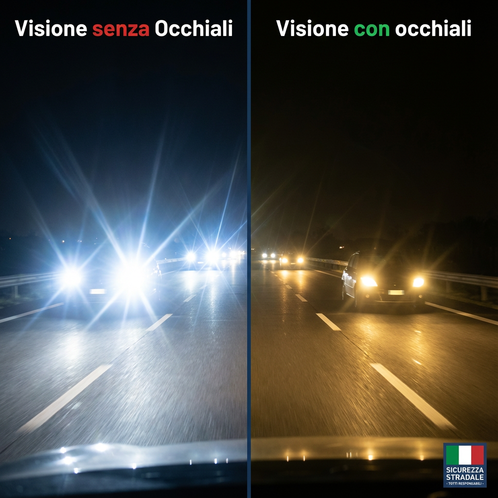 NotteLuce™ - Occhiali Anti-Abbagliamento & Visione Notturna