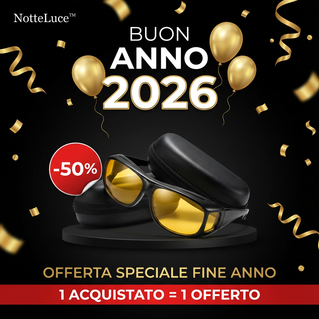 NotteLuce™ - Occhiali Anti-Abbagliamento & Visione Notturna